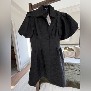 Trish Scully Black Textured Dress